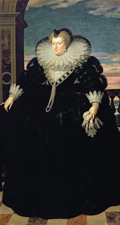 マリー・ド・メディチ（1573-1642）フランスの女王、1617年 作： Frans Pourbus the Younger